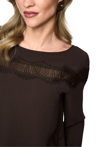 Blouses lange mouw bruin Marc Cain