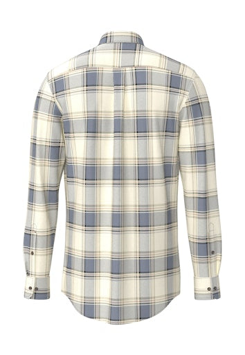 Hemden lange mouw blauw Fynch-Hatton