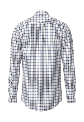 Hemden lange mouw blauw Fynch-Hatton