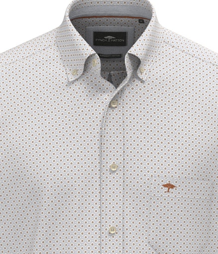 Hemden lange mouw navy Fynch-Hatton