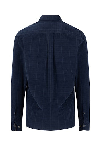 Hemden lange mouw blauw Fynch-Hatton