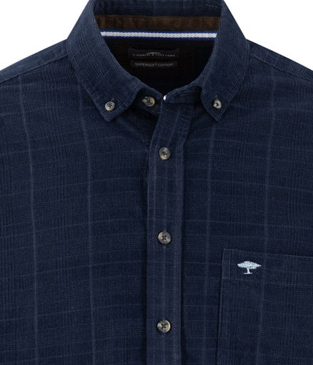 Hemden lange mouw blauw Fynch-Hatton