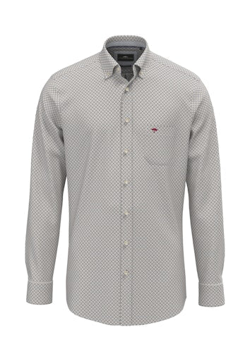 Hemden lange mouw blauw Fynch-Hatton
