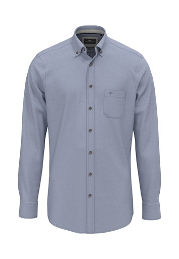 Hemden lange mouw blauw Fynch-Hatton