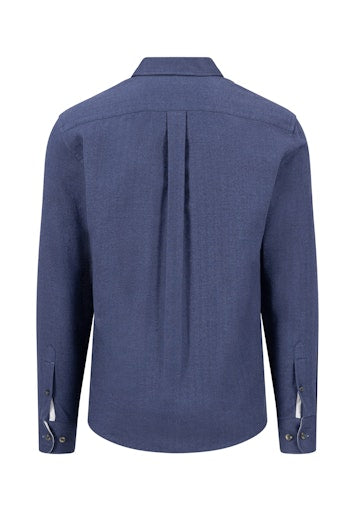 Hemden lange mouw blauw Fynch-Hatton