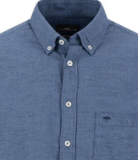 Hemden lange mouw blauw Fynch-Hatton