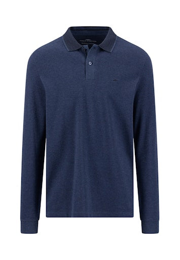Polo's lange mouw blauw Fynch-Hatton
