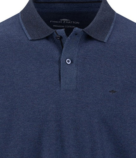 Polo's lange mouw blauw Fynch-Hatton