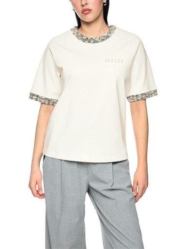 T-shirts korte mouw wit Marc Cain Sports