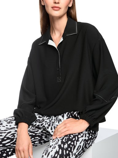 Blouses lange mouw zwart Marc Cain Sports