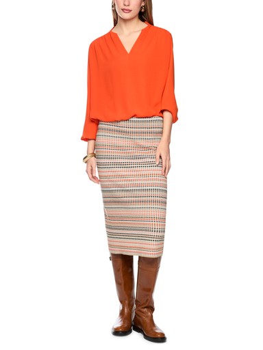Blouses lange mouw oranje Marc Cain