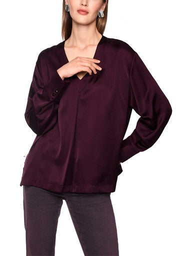 Blouses lange mouw bordeaux Marc Cain