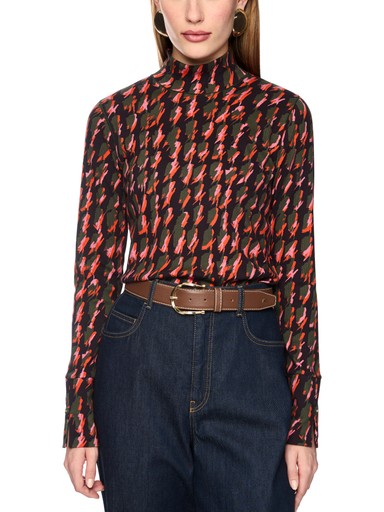 T-shirts korte mouw oranje Marc Cain