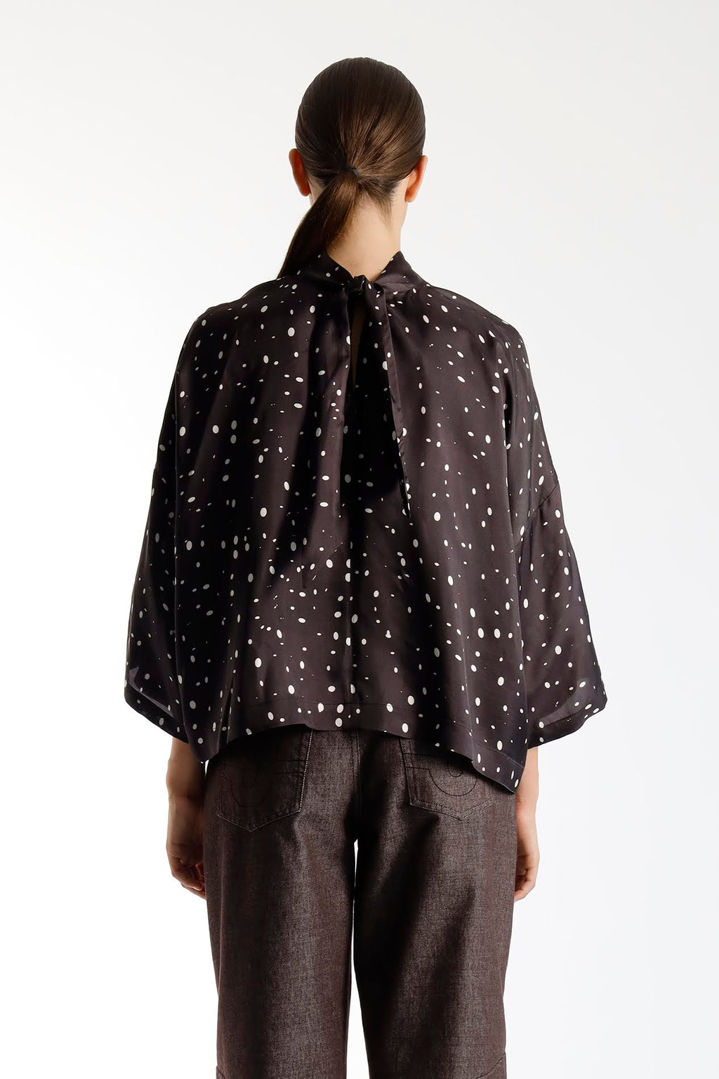 Blouses lange mouw bruin Julia June
