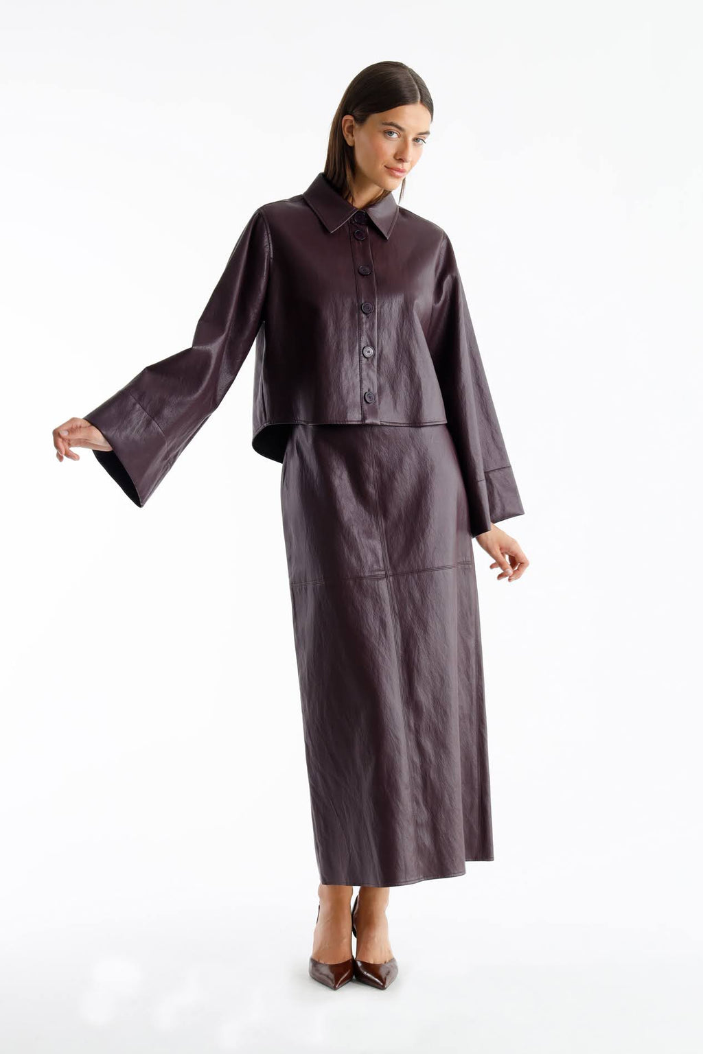 Blouses lange mouw bordeaux Julia June
