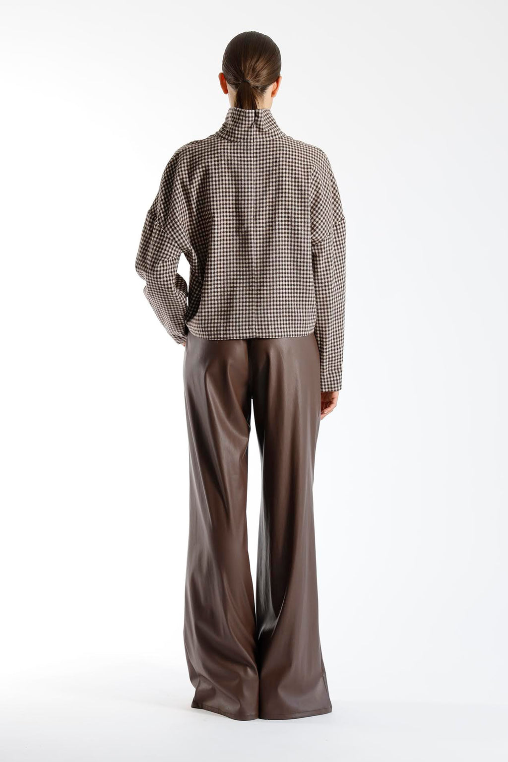 Blouses lange mouw bruin Julia June