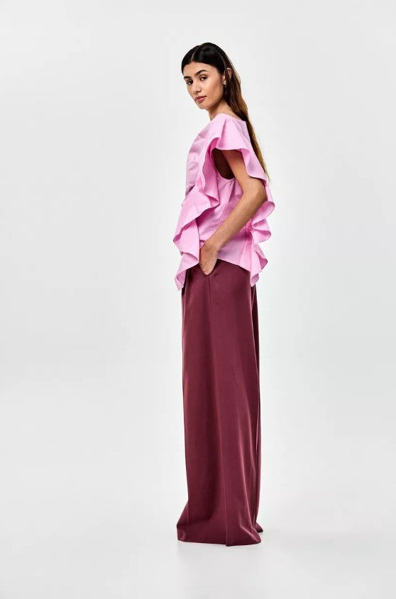Blouses korte mouw roze CKS
