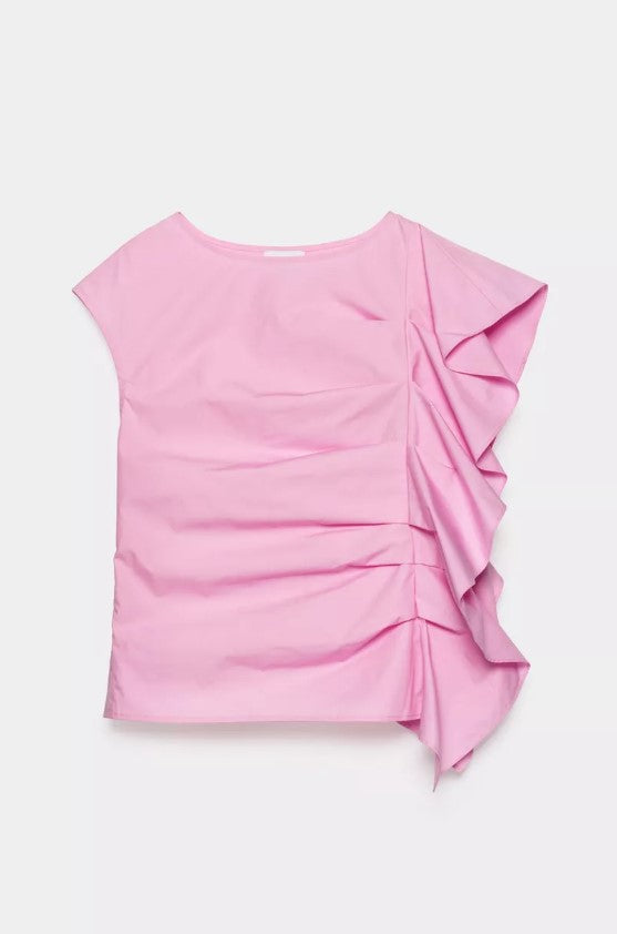 Blouses korte mouw roze CKS