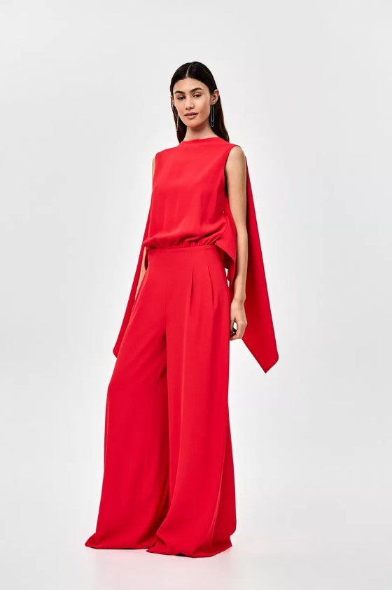 Jumpsuits lange mouw rood CKS