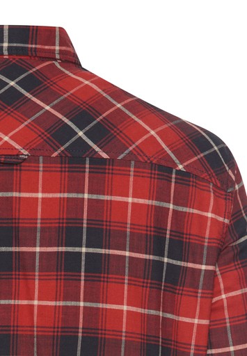 Hemden lange mouw rood Camel active