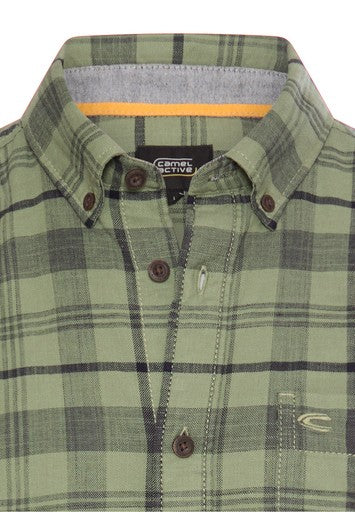 Hemden lange mouw groen Camel active