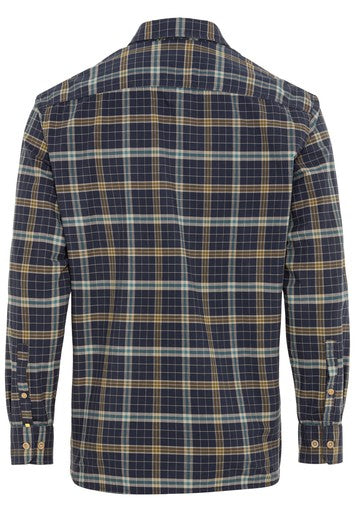 Hemden lange mouw navy Camel active