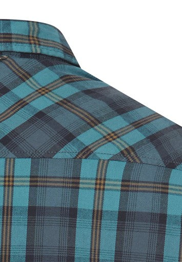 Hemden lange mouw blauw Camel active