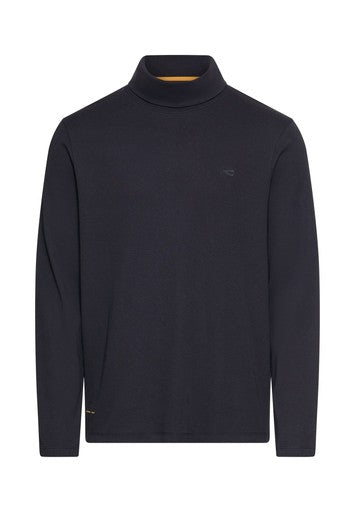 T-shirts lange mouw navy Camel active