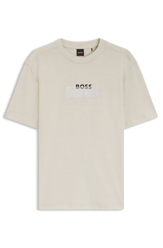 T-shirts korte mouw beige Boss Men Orange