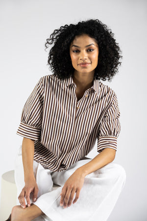 Blouses lange mouw beige Marie Méro