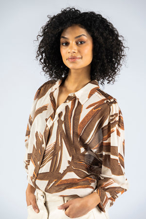 Blouses lange mouw oranje Marie Méro