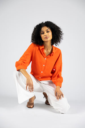 Blouses lange mouw rood Marie Méro