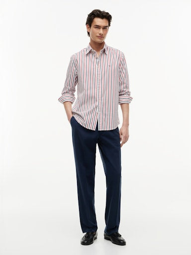 Hemden lange mouw rood Tommy Hilfiger