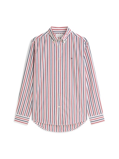 Hemden lange mouw rood Tommy Hilfiger