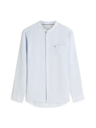 Hemden lange mouw blauw Tommy Hilfiger