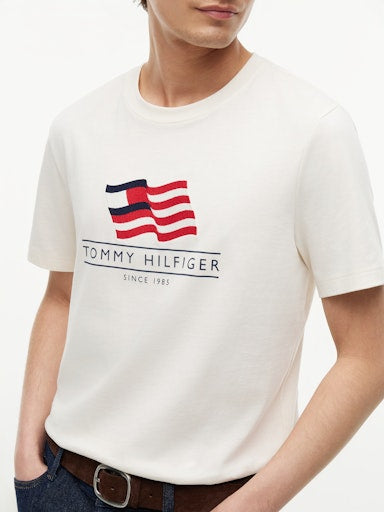 T-shirts korte mouw beige Tommy Hilfiger