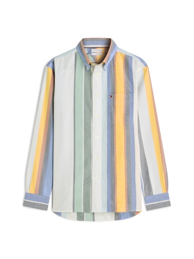 Hemden lange mouw blauw Tommy Hilfiger
