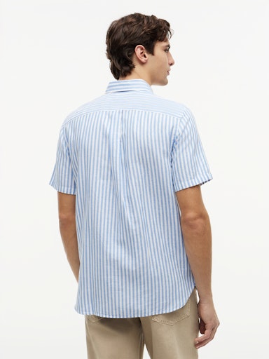 Hemden korte mouw blauw Tommy Hilfiger