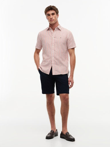 Hemden korte mouw oranje Tommy Hilfiger