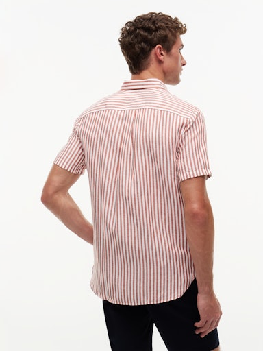 Hemden korte mouw oranje Tommy Hilfiger
