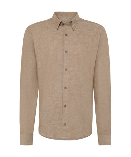 Hemden lange mouw grijs Pierre Cardin