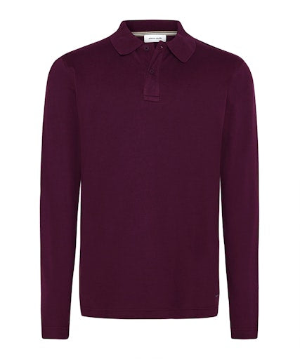 Polo's lange mouw rood Pierre Cardin