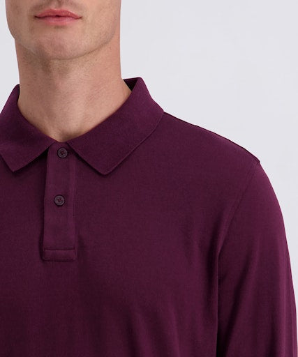 Polo's lange mouw rood Pierre Cardin