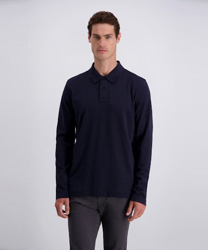 Polo's lange mouw navy Pierre Cardin