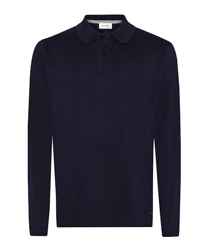 Polo's lange mouw navy Pierre Cardin