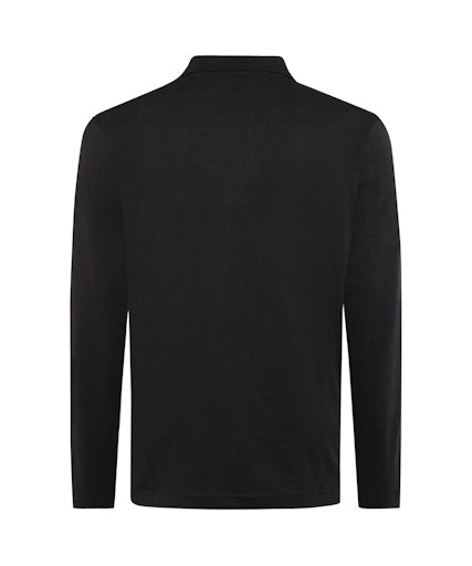 Polo's lange mouw zwart Pierre Cardin