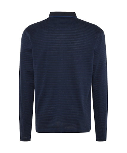 Polo's lange mouw navy Pierre Cardin