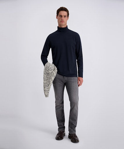 T-shirts lange mouw navy Pierre Cardin