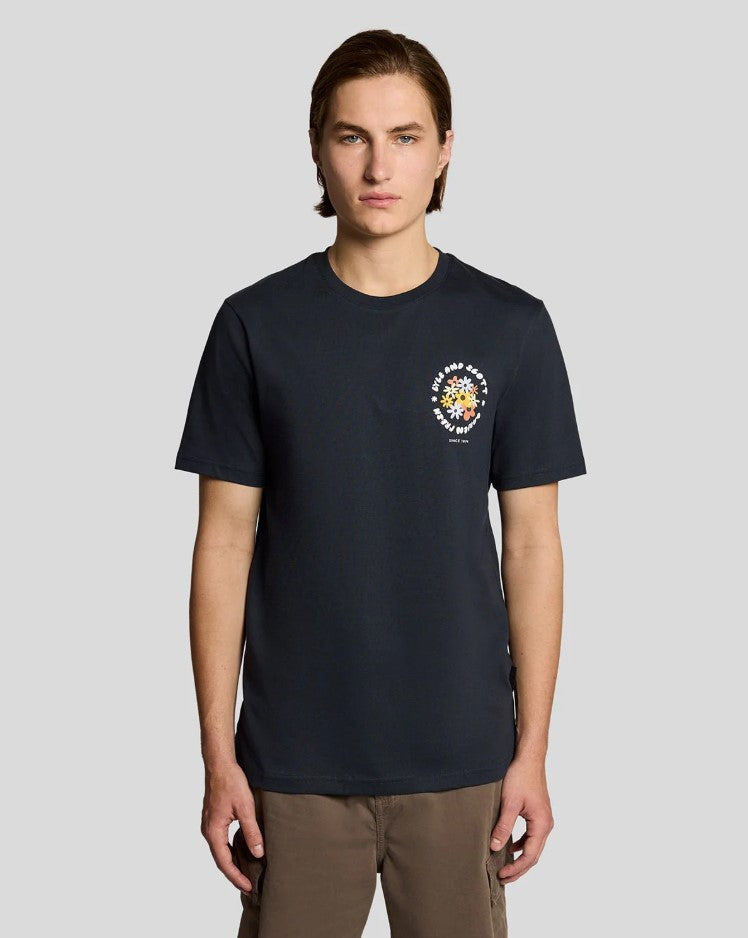 T-shirts korte mouw navy Lyle & Scott