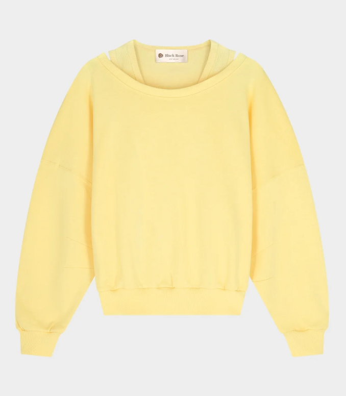 Sweaters geel BLACK ROSE
